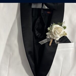 Complete Black&white Suit for Wedding